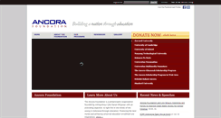 Desktop Screenshot of ancorafoundation.com